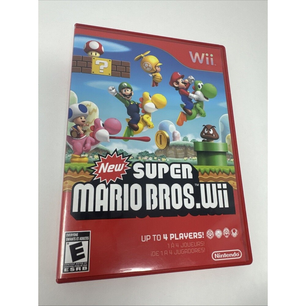 New Super Mario Bros - Nintendo Wii + US Seller TESTED WORKS GREAT